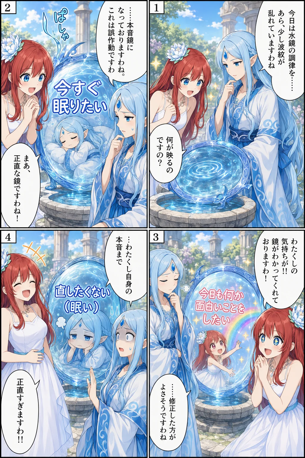正直すぎる水鏡
