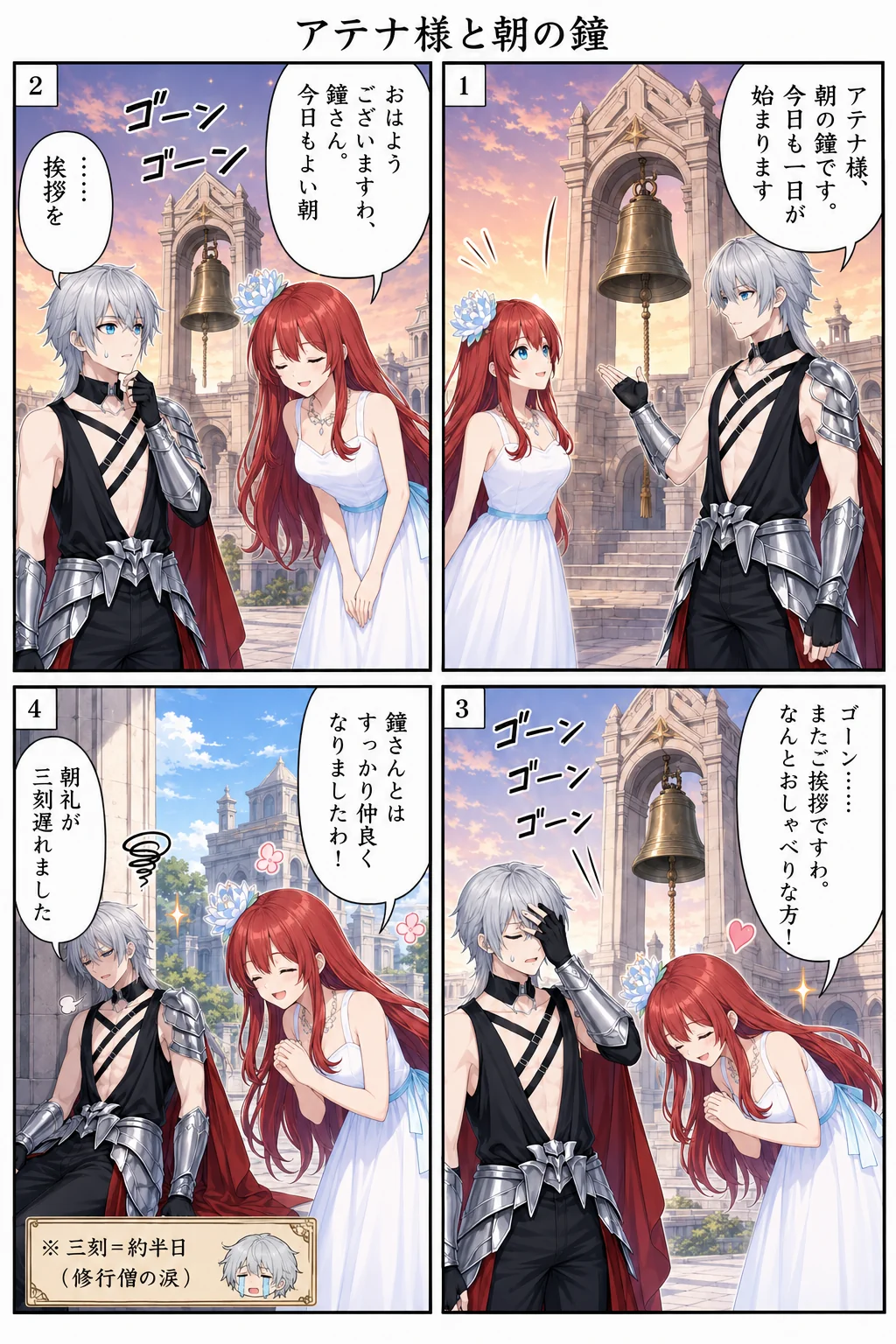 アテナ様と縫い物