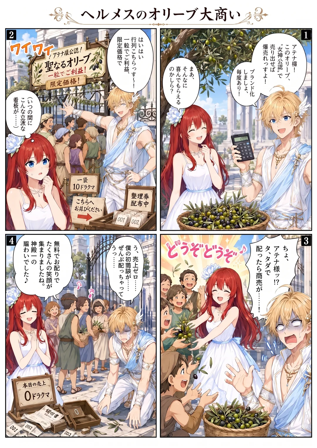 ヘルメスのオリーブ大商い