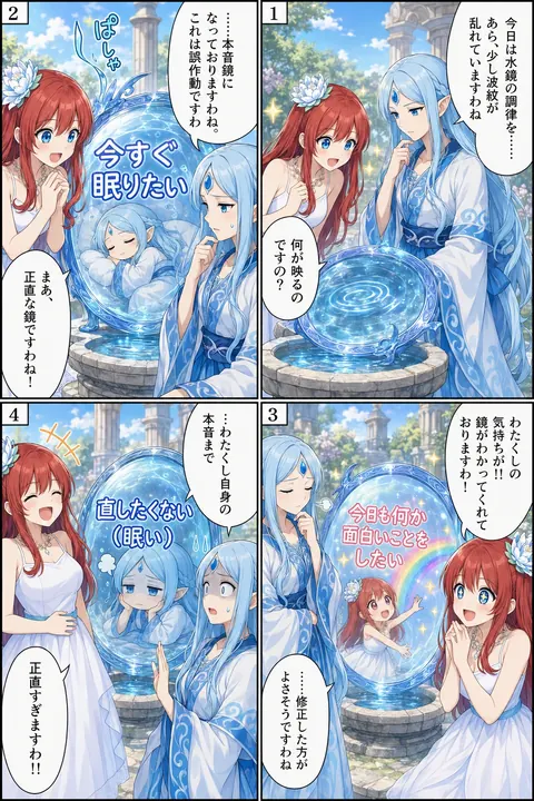 正直すぎる水鏡
