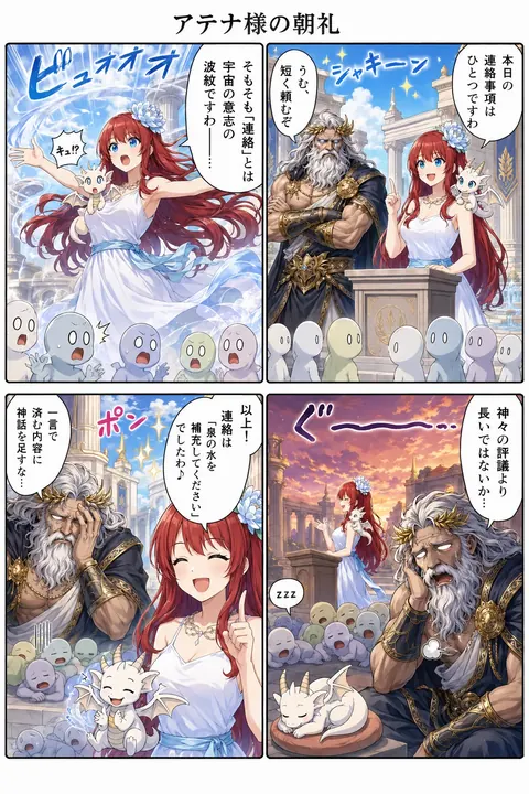アテナ様の朝礼