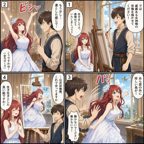 威厳ある女神様の肖像