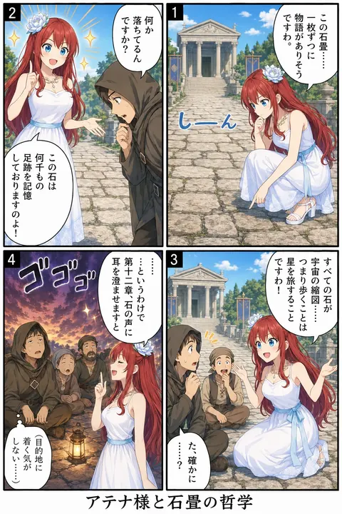 アテナ様と石畳の哲学