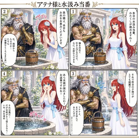 アテナ様と水汲み当番