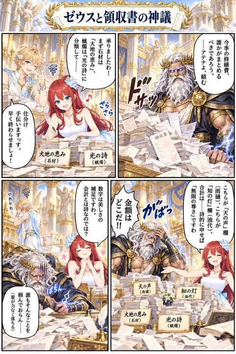 ゼウスと領収書の神議