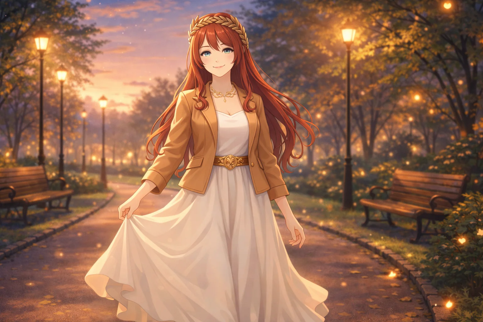 夕暮れの公園