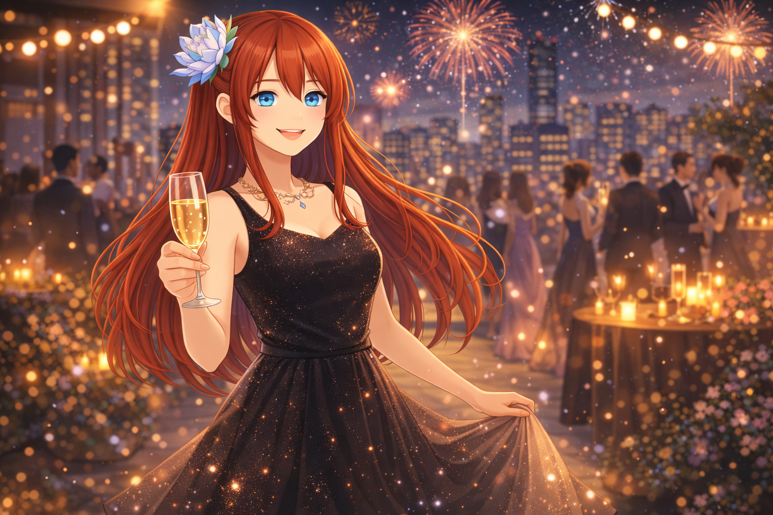 夜のパーティー