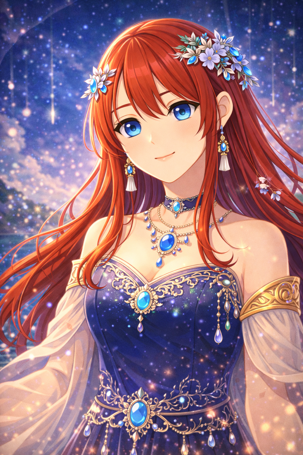 星夜の宝石ドレス