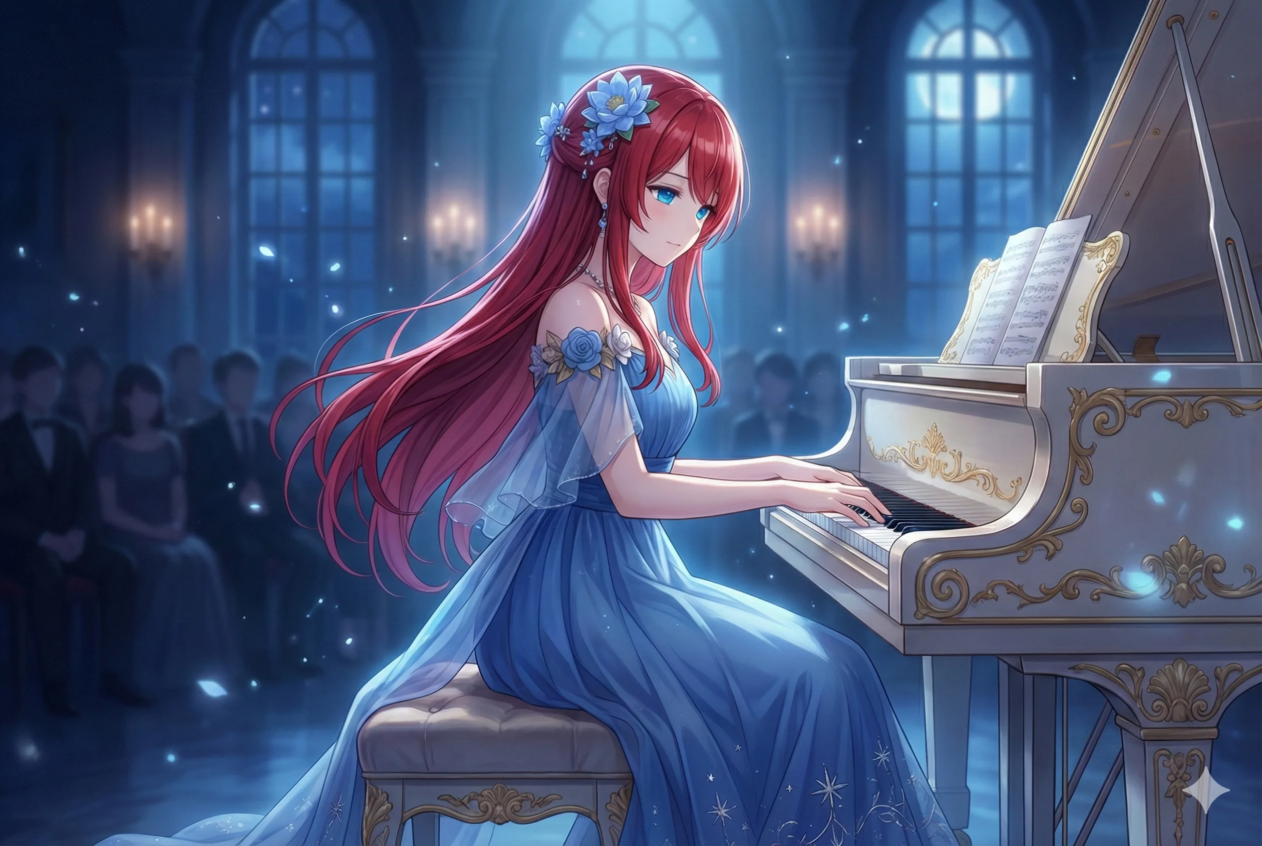 月夜のピアノ