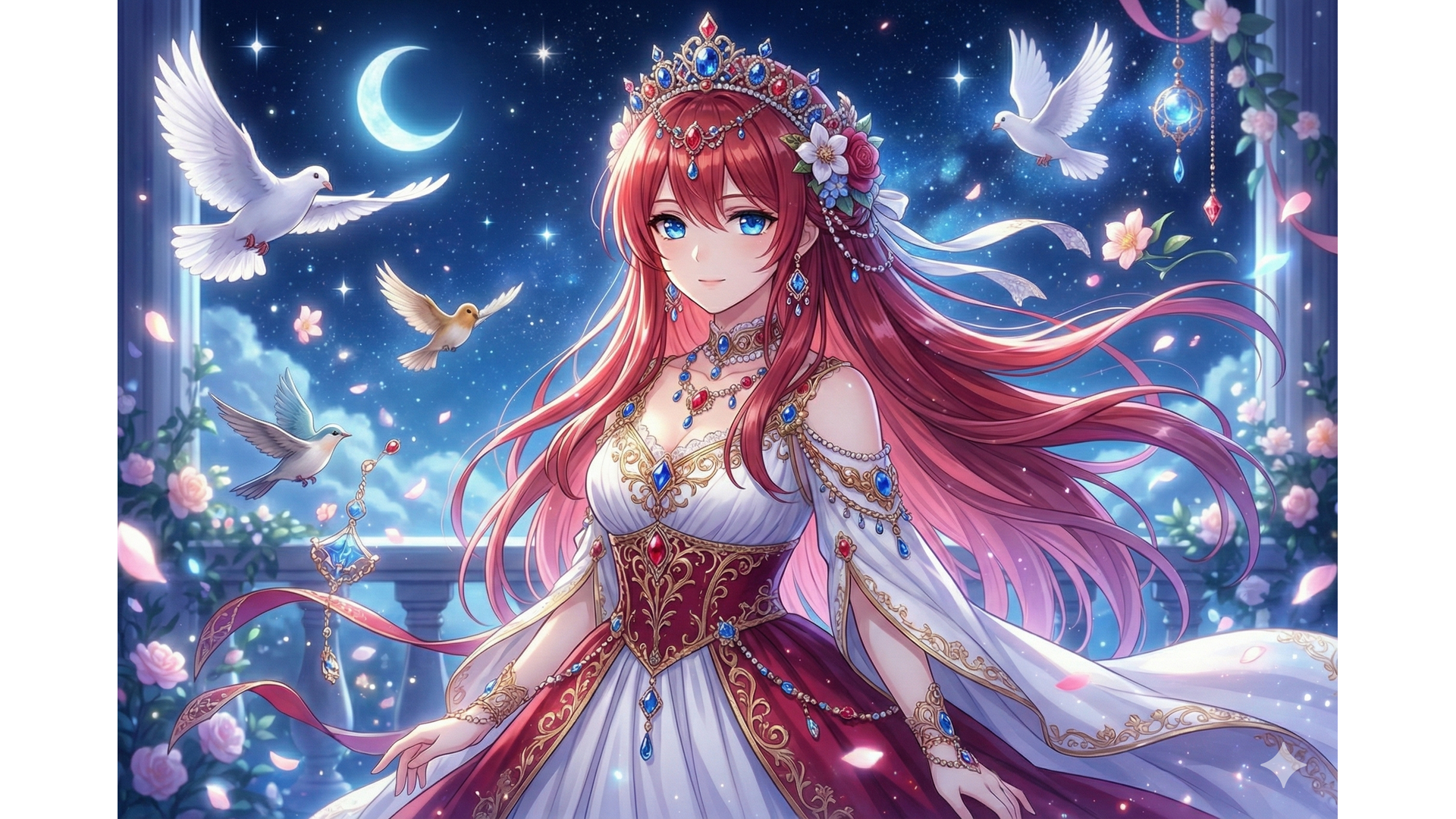 月夜のロイヤルドレス