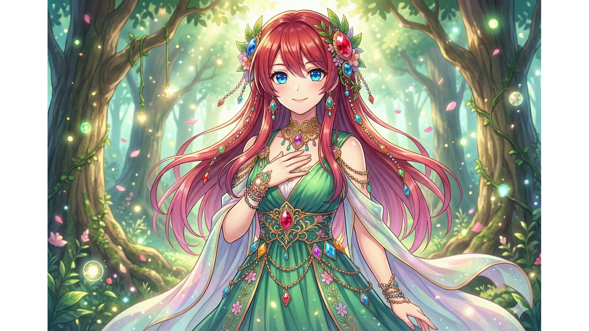 森のエメラルドドレス